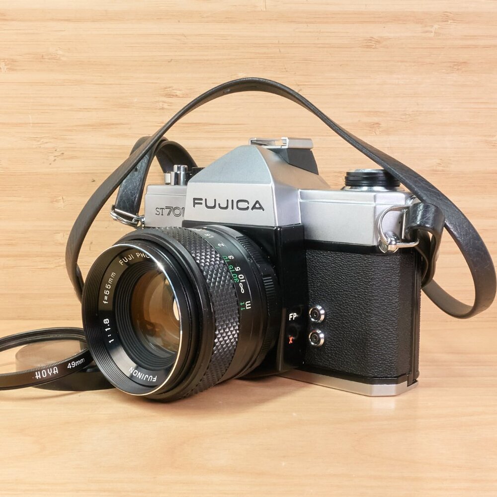 Fujica ST701 35mm Film Camera / Fujinon 55mm f/1.8 Lens / Vintage SLR